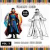Unleash Mystic Marvels: Doctor Strange Coloring Sheets Vol. 3 - 100 Pages