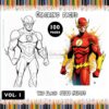 Feel the Speed: The Flash Coloring Book Vol 1 - 100 Pages