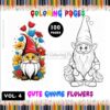 Discover Endless Inspiration with Cute Gnome Flowers Coloring Vol 4!