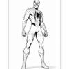 Spider-Man in a classic pose, wearing his iconic red and blue costume with web patterns and a spider emblem.