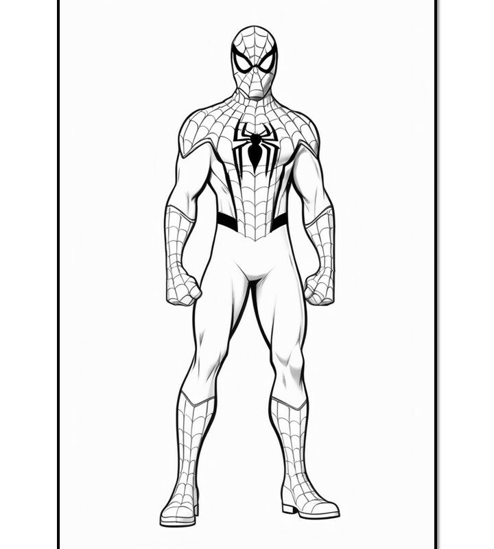 SpiderMan Catégorie Art Coloring Page