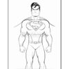 Superman stands confidently with his hands on his hips, wearing his iconic costume and cape, ready for action.