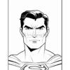 Superman with a serious expression, featuring his iconic 'S' emblem on his chest.