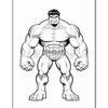 A muscular superhero with green skin and an angry expression, wearing shorts, resembling the Hulk from comics.