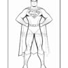 Superman standing confidently with his hands on his hips, wearing his iconic cape and emblem.