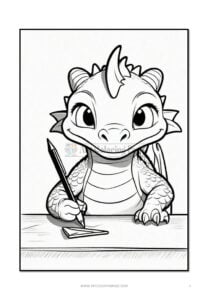 Immerse Yourself in a World of Wonder with Coloring Pages Dragon Vol 6!