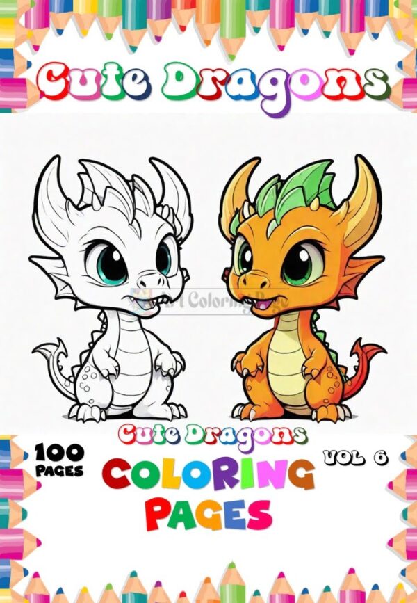 Immerse Yourself in a World of Wonder with Coloring Pages Dragon Vol 6!