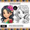 Unlimited Creativity: Free Coloring Pages for Girls - Instant Download