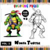 Explore a World of Color with Teenage Mutant Coloring Pages Vol. 2
