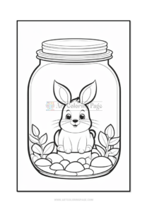 Unveil a World of Imagination with "Animal in Jar Coloring Sheets Vol:3"