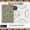 Discover Serenity with Mandala Flower Coloring VOL 3