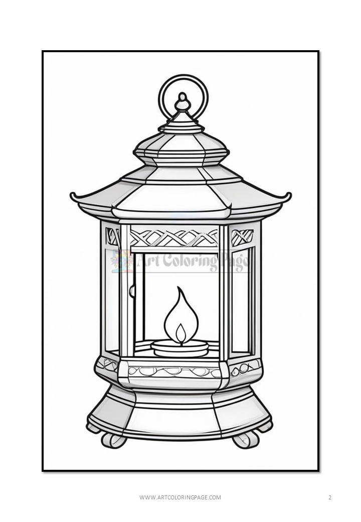 Illuminate Your Ramadan with Lantern Ramadan Coloring VOL 7