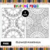 Unlock Creativity with a Free Mandala Floral Coloring Page