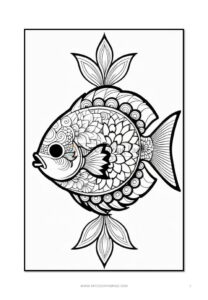 Dive into Creativity with Fish Mandalas Coloring Pages Vol 1!