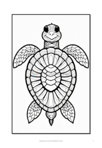 Dive into Tranquility Turtles Mandalas Coloring VOL 1