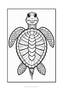 Dive into Tranquility Turtles Mandalas Coloring VOL 1