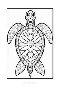 Dive into Tranquility Turtles Mandalas Coloring VOL 1