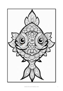 Embark on a Vibrant Journey with Fish Mandala Coloring Vol 3!