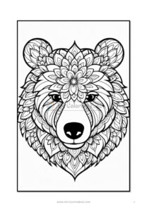Embrace Creativity Bear Mandalas Coloring VOL 4