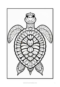 Embrace Serenity Turtle Mandala Coloring VOL 2