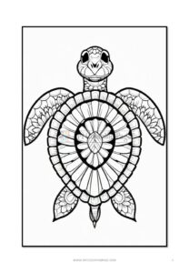 Embrace Serenity Turtle Mandala Coloring VOL 2