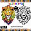 Embrace the Majesty: Mandala Lion Coloring VOL 5