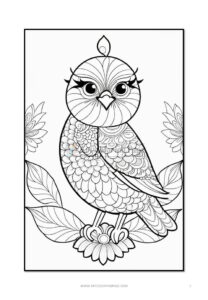 Fly into Creativity Mandala Coloring Pages Birds VOL 1