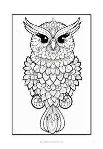 Immerse Yourself Coloring Pages Mandala Birds VOL 3