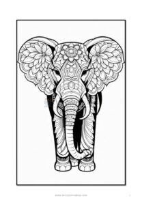 Majestic Mandalas Elephant Mandala Coloring VOL 5