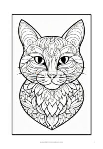 Purrfect Harmony Cats Mandalas Coloring Pages VOL 1Diapositive2