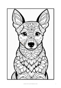 Tranquil Tails Mandala Dog Coloring VOL 4