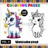 Embark on a Coloring Adventure with Coloring Page Unicorn Vol 4