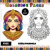 Embrace Creativity with Girl Free Coloring Mandala Pages