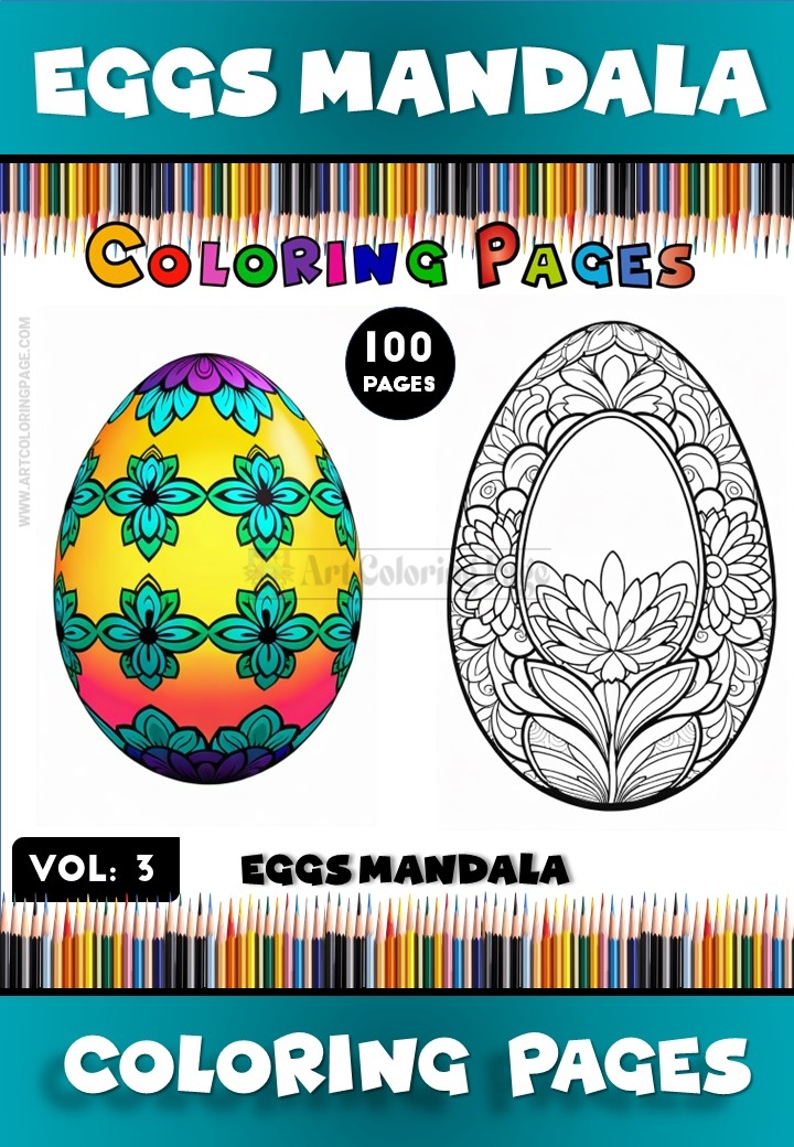 Immerse Yourself in Creativity with Egg Mandala PDF, Vol - 3