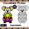 Unleash Your Creativity with Koala Mandala Coloring Pages Vol - 2