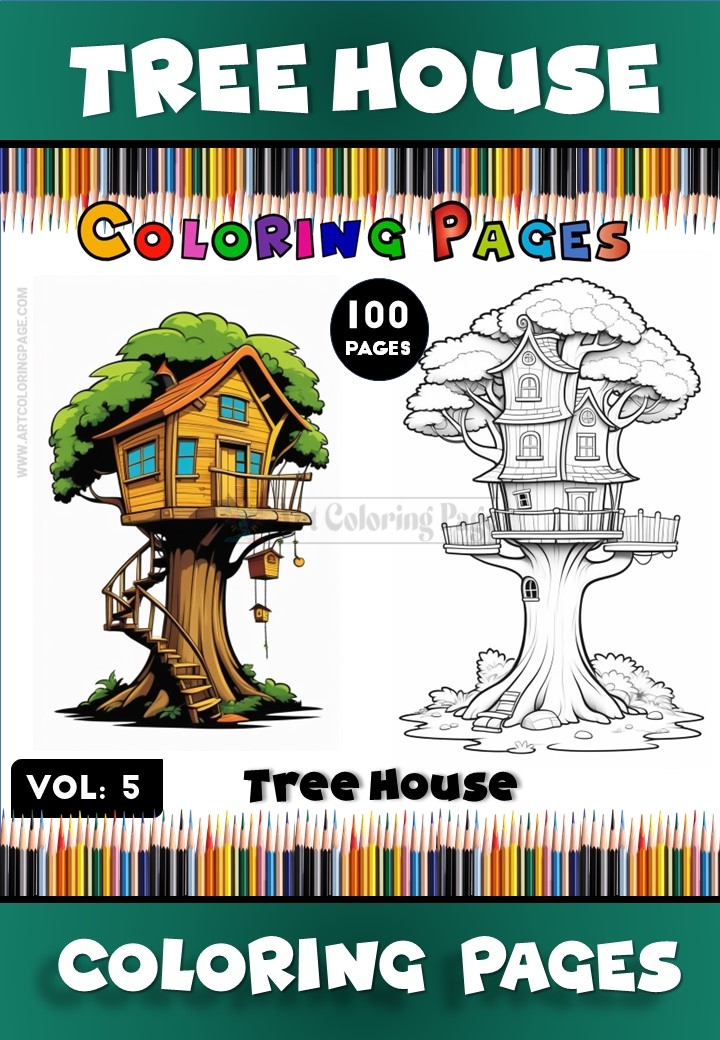 Bring Your Imagination to Life with Tree House in Color Vol. 5 – 100 Pages