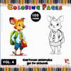 Cartoon animal coloring pages from artcoloringpage.com featuring children-friendly designs perfect for a cozy coloring book experience.