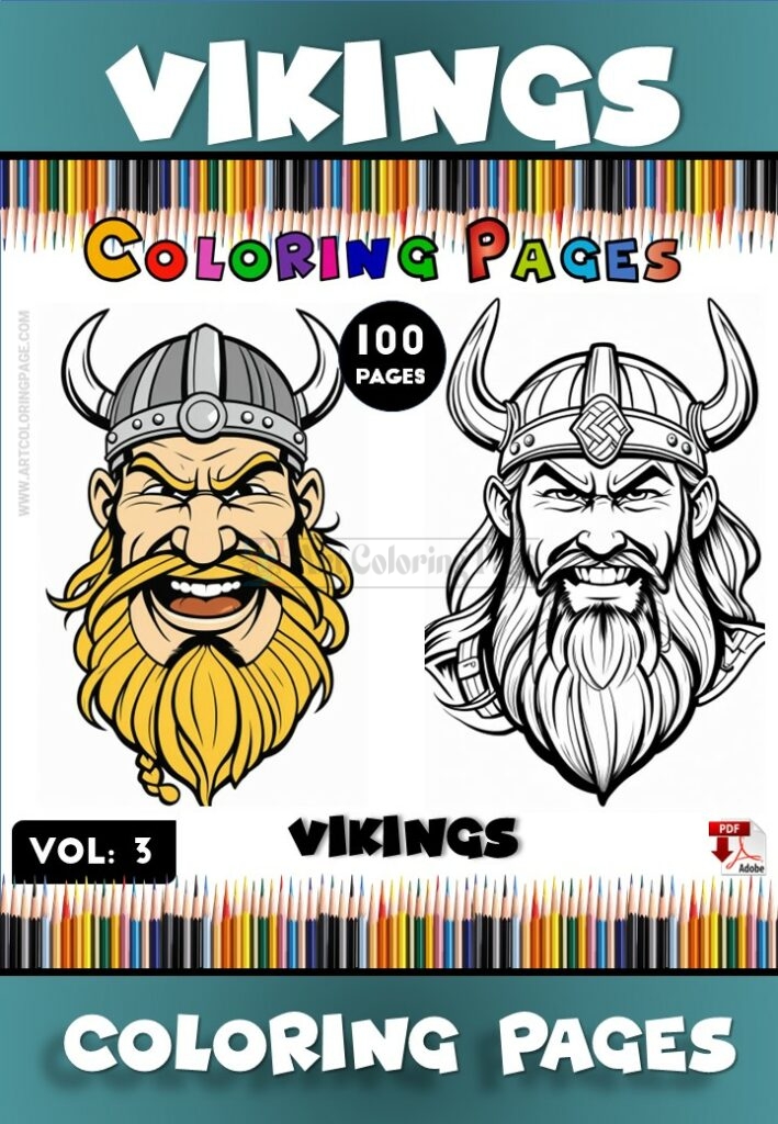 Dive into Adventure with Vikings Coloring Pages Vol 3