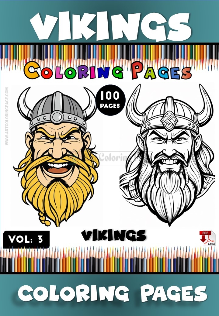 Dive into Adventure with Vikings Coloring Pages Vol 3