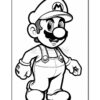 Mario in his iconic red hat and blue overalls, smiling with a mustache, ready for an adventure.
