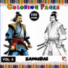 Samurai coloring page from artcoloringpage.com featuring two samurai designs, suitable for a coloring book with free coloring pages.