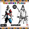 Samurai coloring pages featuring detailed illustrations for a coloring book, available for free on artcoloringpage.com.