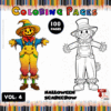 Coloring page featuring a cheerful Halloween scarecrow with vibrant colors, part of a cozy coloring book from artcoloringpage.com.
