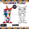 Sonic Coloring Page Vol 2 - 100 Pages of Pure Creative Freedom, Instantly!
