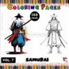 Unleash Your Inner Samurai Samurai Colouring Vol 7, 100 Pages