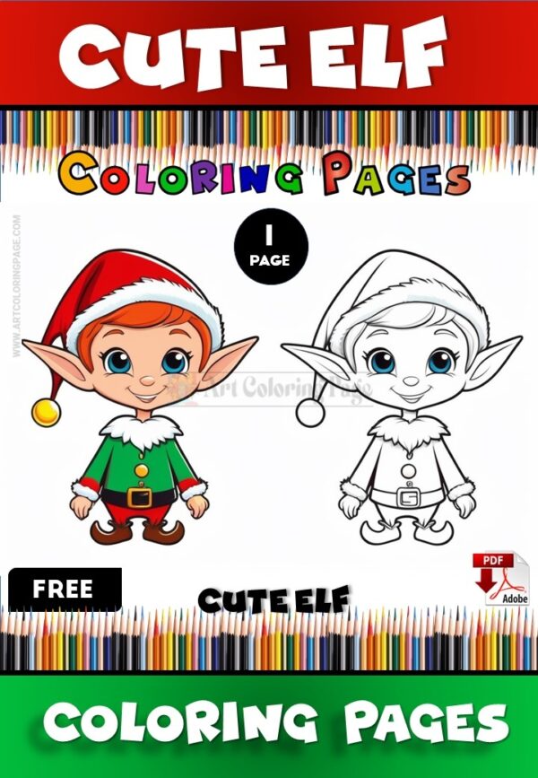 Free Printable Elf Coloring Sheets Instant Magic for Creative Minds