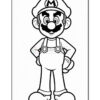 A cartoon character resembling a plumber in overalls, smiling with a mustache and gloves, set against a plain background.