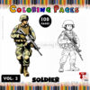 Soldier Inside Cave Coloring Page Vol 2 – 100 Unique Designs, Instant PDF!