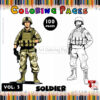 Unlock Your Inner Artist with Color Page for Soldier in Cave Vol 3
