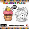 Cup Cake Coloring Sheet Vol 16 – 100 Fun and Creative Designs for All Ages